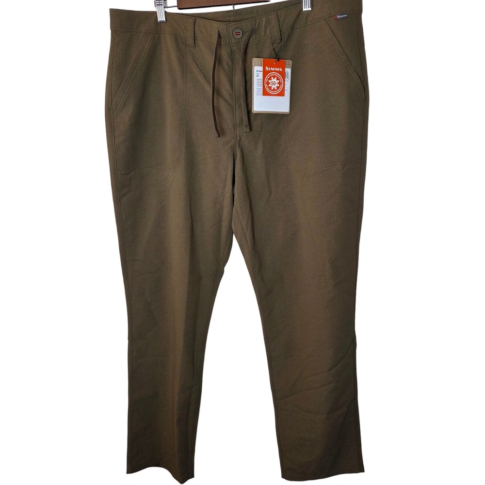 NWT Simms Wanaka Pants Outdoor Fishing Hiking Performance Stretch Mens 40 UPF 50